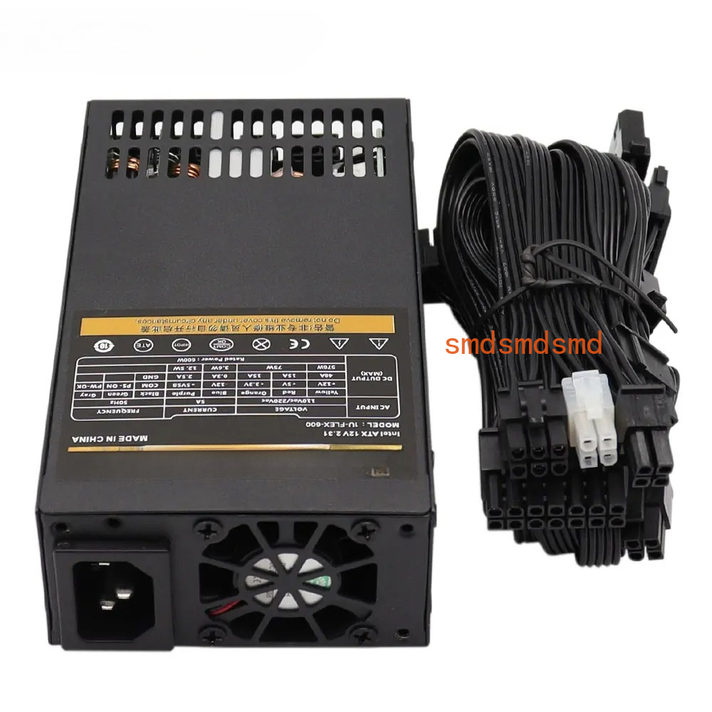 Atx Power Supply 1U Flex 500W - แหล่งจ่ายไฟแบบโมดูลาร์ 600W ขนาดเล็ก 1U สำหรับคอมพิวเตอร์ PSU