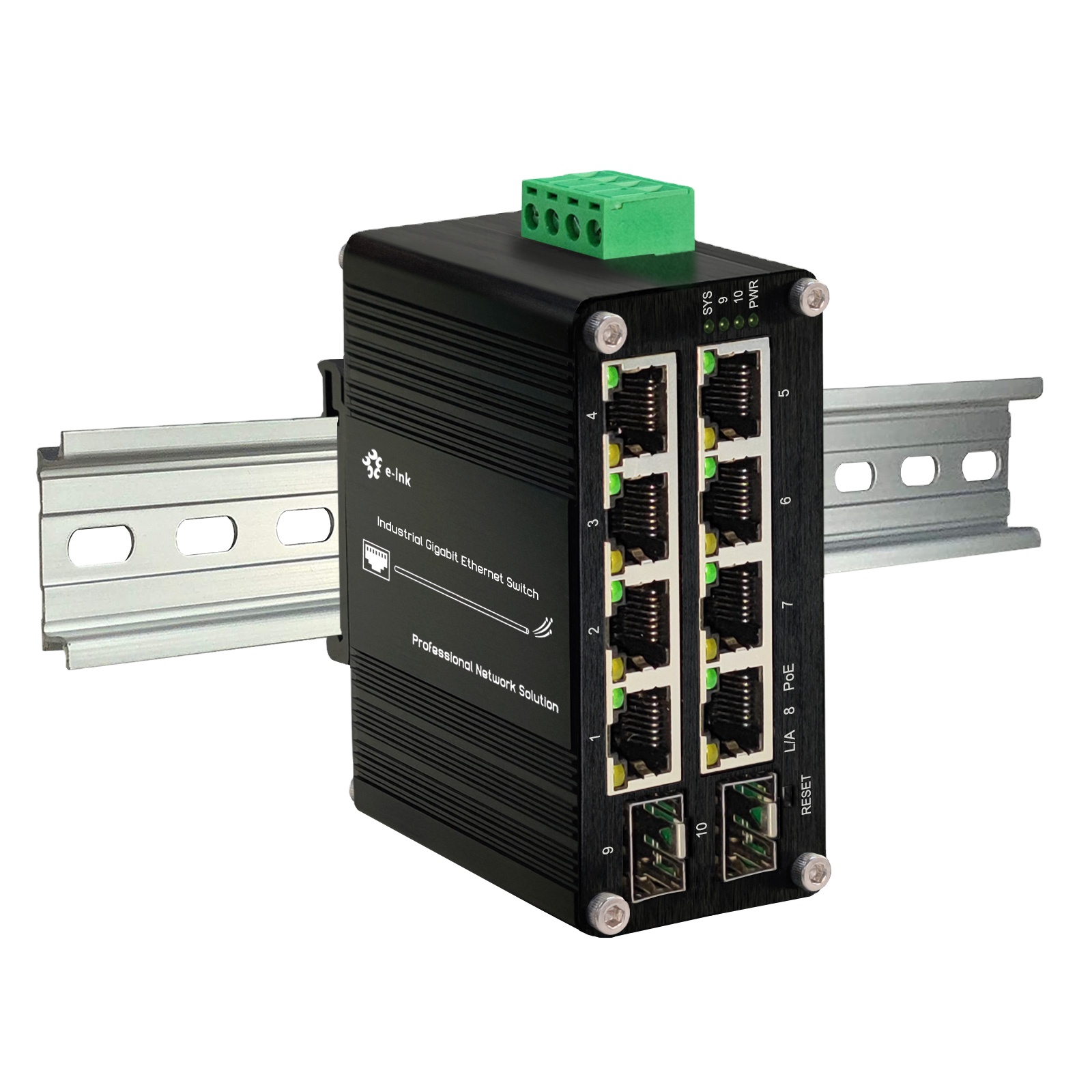 Managed Gigabit Poe Switch 8 Port 802.3At - สวิตช์ PoE แบบจัดการ 8 พอร์ต 10/100/1000T