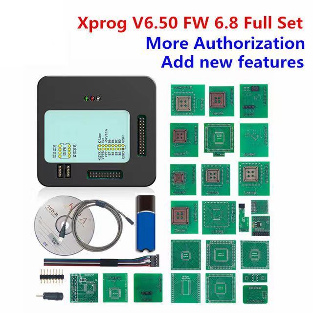 Deskpi Super6C - Xprog-M V6.50/6.26/6.12 xprog 5.84/5.55ชิป ECU ปรับการทำงานอัตโนมัติพร้อมอะแดปเตอร์