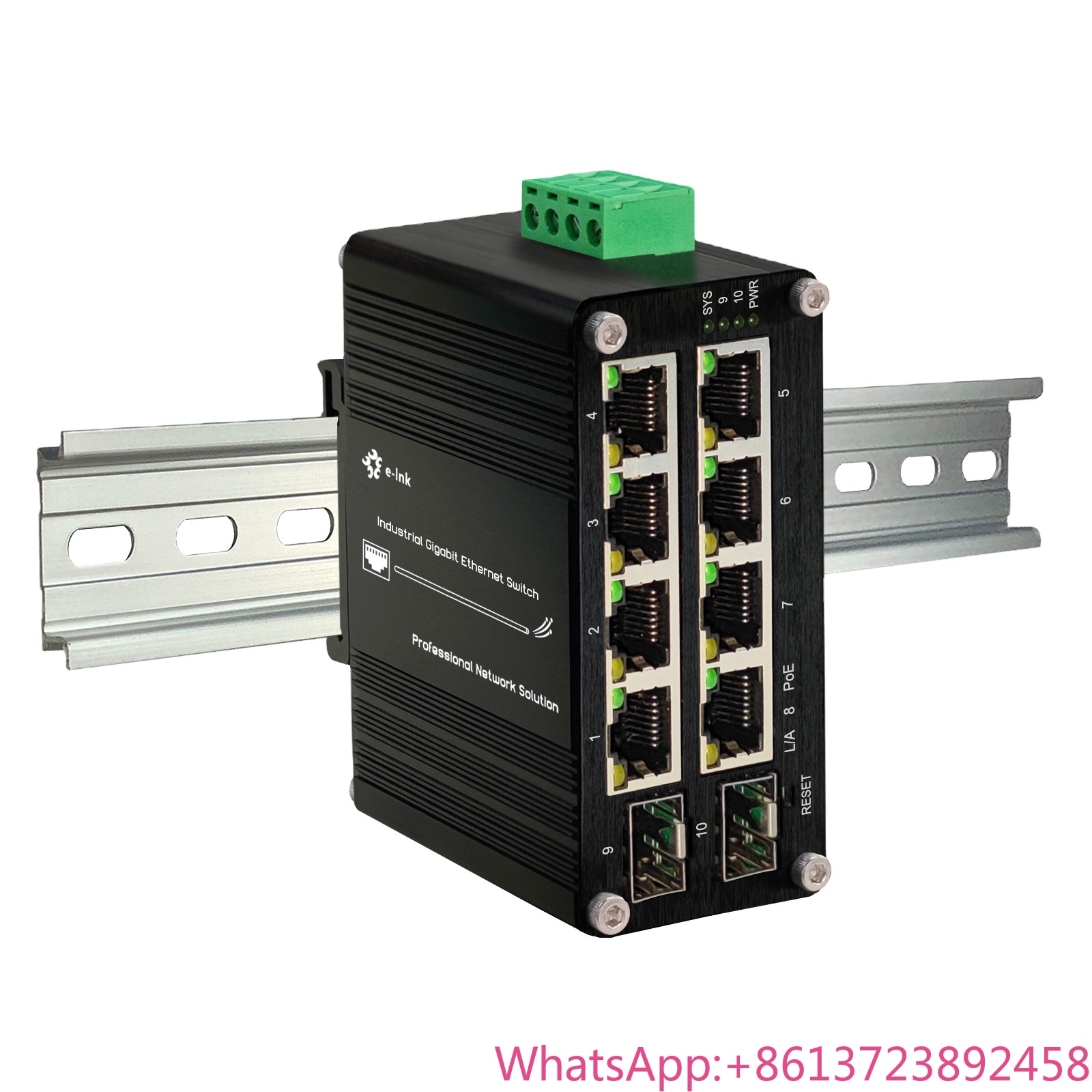 Managed Gigabit Poe Switch 8 Port 802.3At - สวิตช์ PoE แบบจัดการ 8 พอร์ต 10/100/1000T