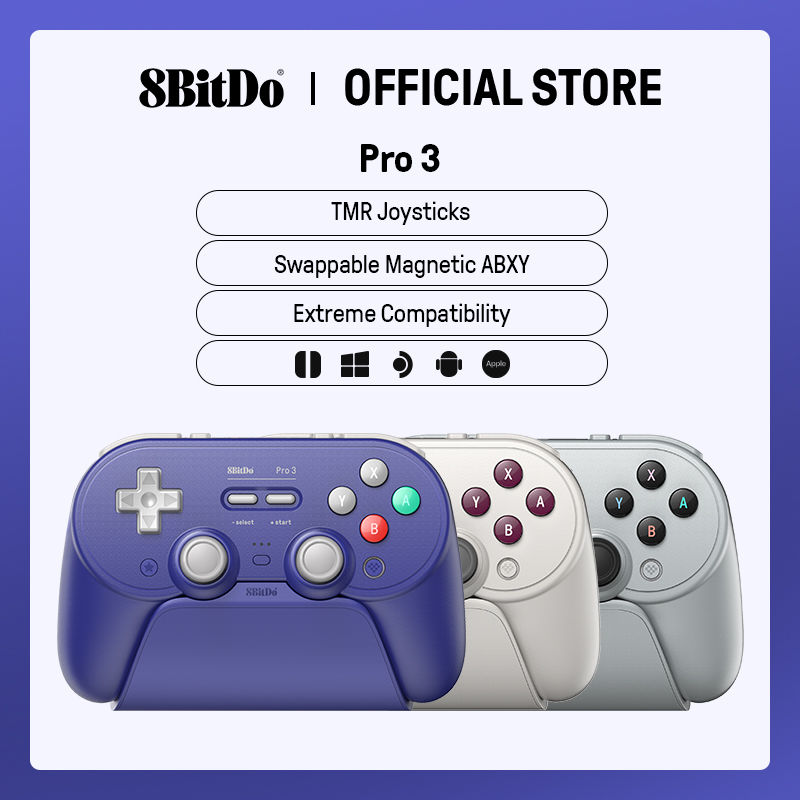 Turing Pi 2 - 8BitDo Pro 3 คอนโทรลเลอร์เกมไร้สายสําหรับสวิตช์ 1/2 Windows,