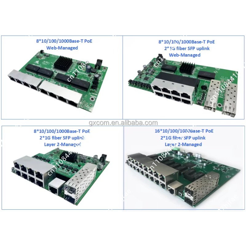 สวิตช์ PoE แบบจัดการได้ 4 8 16 - Managed Gigabit Poe Switch 8 Port 802.3At บทวิจารณ์และราคา
