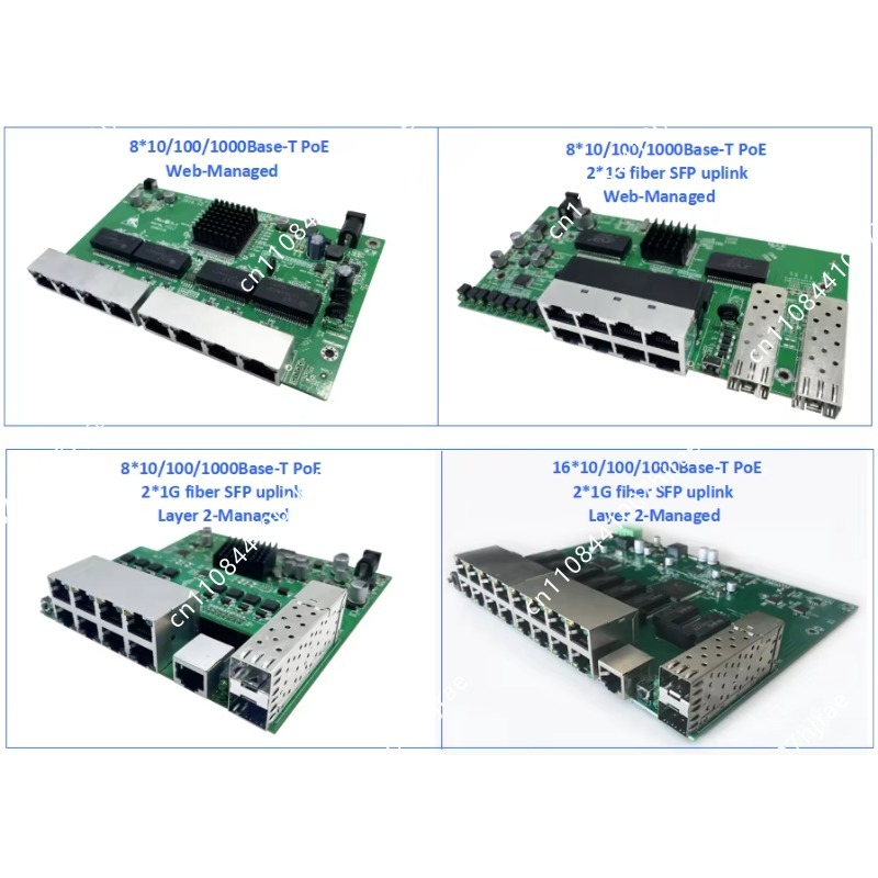 สวิตช์ PoE แบบจัดการได้ 4 8 16 - Managed Gigabit Poe Switch 8 Port 802.3At บทวิจารณ์และราคา