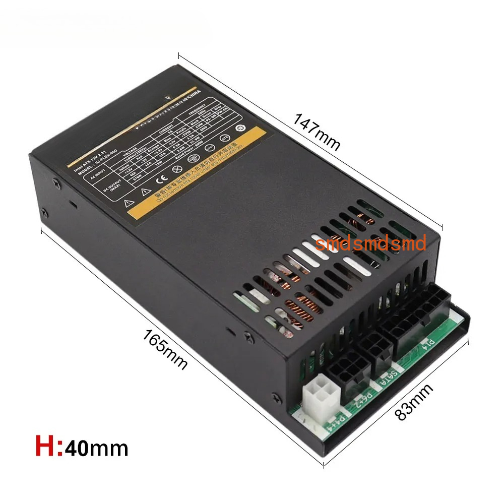 แหล่งจ่ายไฟแบบโมดูลาร์ 600W ขน - Atx Power Supply 1U Flex 500W บทวิจารณ์และราคา