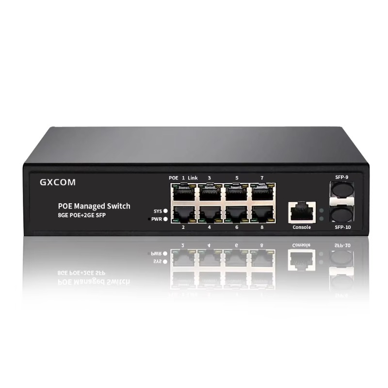 สวิตช์ PoE อีเธอร์เน็ต 8 พอร์ต - Managed Gigabit Poe Switch 8 Port 802.3At บทวิจารณ์และราคา
