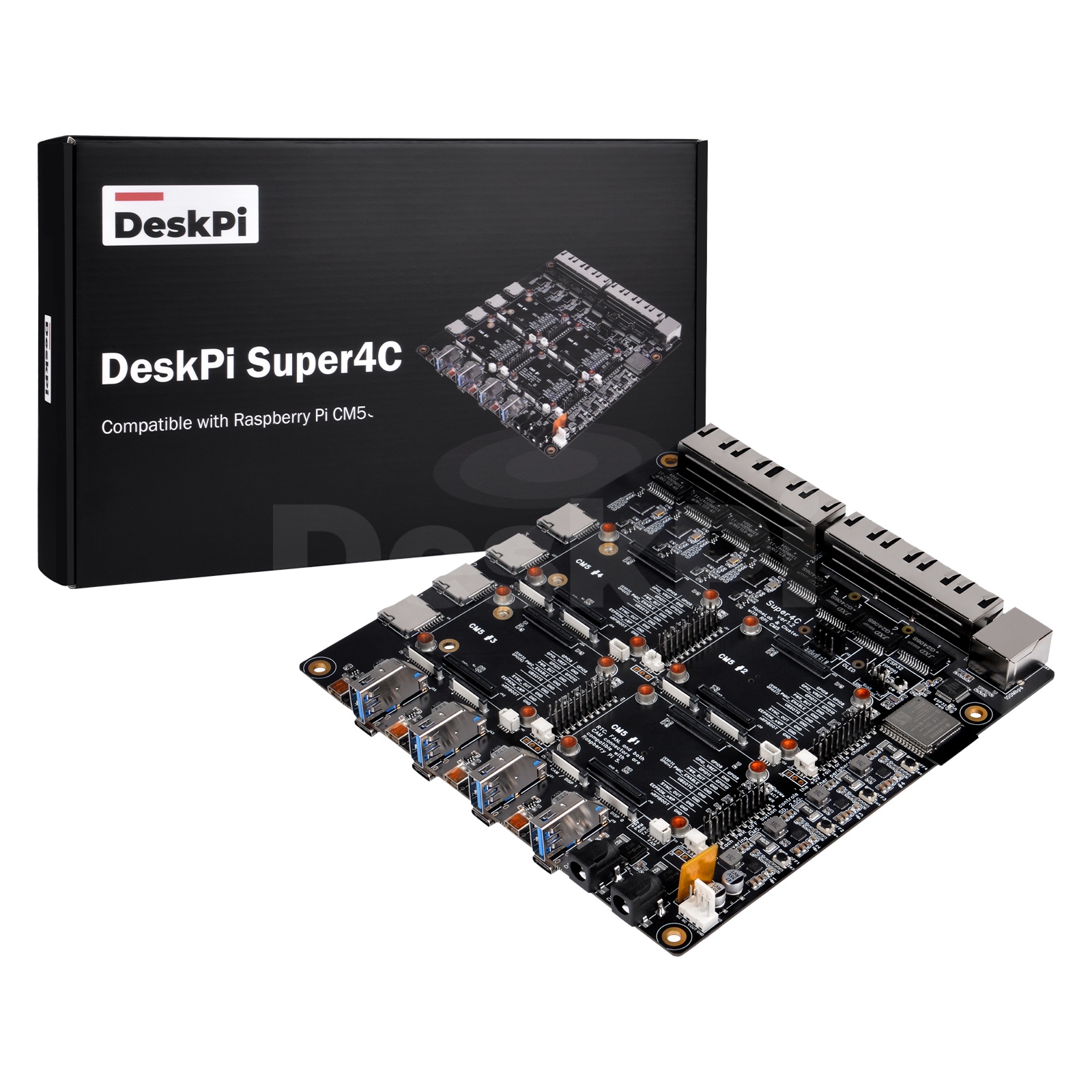 บอร์ด DeskPi Super4C Raspberry - Deskpi Super6C บทวิจารณ์และราคา