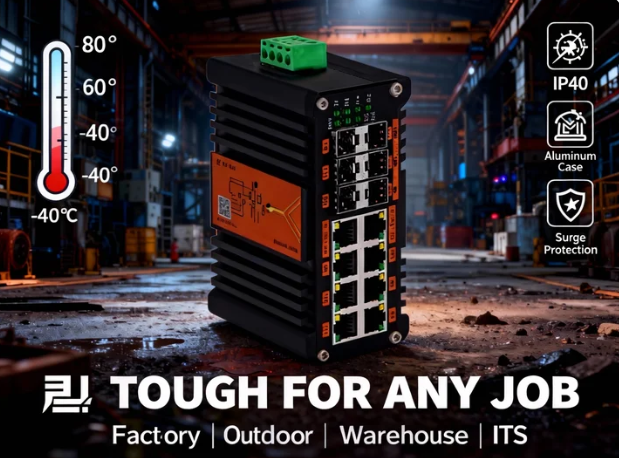 สวิตช์ PoE แบบจัดการระดับอุตสา - Managed Gigabit Poe Switch 8 Port 802.3At บทวิจารณ์และราคา